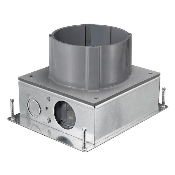 Electrical Box, Floor Box Type, Steel, Round Shape